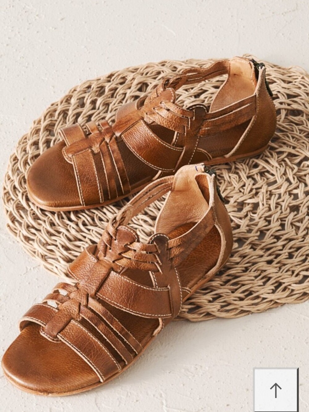 Bed Stu Cara Gladiator Leather Sandal Brown Size 8.5